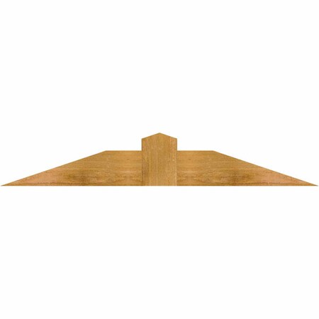 Ekena Millwork Portland Rough Sawn Timber Gable Bracket, Western Red Cedar, 36"W x 6"H x 2"D x 4"F, 4/12 Pitch GBW036X06X0204POR00RWR